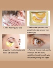 Fulljion Naturalny Kryształ Kolagen Golden Eye Mask Anti-Aging Pielęgnacja Twarzy Śpiąca Eye Patches Eliminuje Cienie Zmarszczki