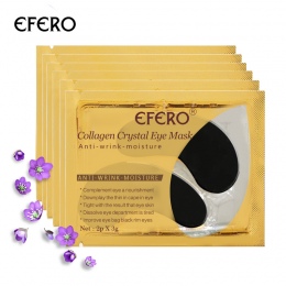EFERO 5 pairs Czarny Kolagen Kryształ Eye Mask Maska Żel Obturatory dla Torby Oczu Anti Zmarszczek Cienie eye Pads Pielęgnacji S