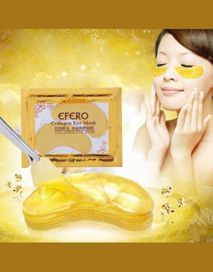 EFERO 5 Para Złoty Eye Mask Kolagen Pielęgnacja Oczu Gel Patches dla Oczu Maski Przeciw Zmarszczkom Ageless Nawilżający Ciemny k