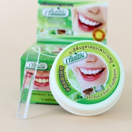 Tajlandia oryginalny ziołowy ząbek pasta do zębów antybakteryjna, wybielanie usuwania dymu herbata żółty plamy płytki nazębnej d