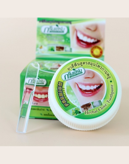 Tajlandia oryginalny ziołowy ząbek pasta do zębów antybakteryjna, wybielanie usuwania dymu herbata żółty plamy płytki nazębnej d