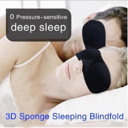 3D Gąbka Maska Snu Podróż Śpiąca Eye Mask Blindfold Spanie Pamięci cache yeux masque de nuit Drop shipping