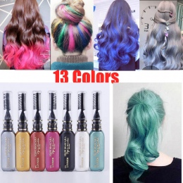 13 kolory jednorazowa kolor włosów DIY Farbowania Włosów Tymczasowe nietoksyczny kolor włosów wosk wodoodporny tusz do rzęs nieb