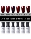 HNM 8 ML Farby Tłoczenia Nail Polski Cat Eye's Wine Red seria Nail Art Tłoczenia Vernis a Ongle Nagellak Gelpolish Farby Gellak