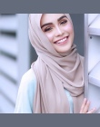 Kobiety zwykły bubble szyfon szalik hidżab wrap printe jednolity kolor szale pałąk muzułmańskie hijabs szale/szalik 47 kolory