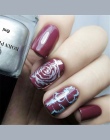 URODZONY DOŚĆ Nail Art Tłoczenia Polski Pearl Słodki Styl Lakier Tłoczenia Polski Stemplowanie paznokci Vanish Nail Art Manicure