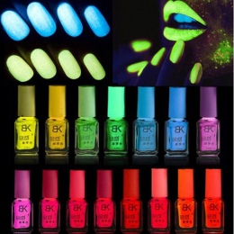 Neonowe lakiery do paznokci w modnych klasycznych kolorach świecące w ciemności fluorescencyjne trwałe artykuły kosmetyczne