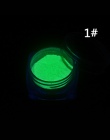 1 Box Neon Proszek Luminoforu Nail Glitter Powder 10 Kolory pył Pigmentu Świetlna Fluorescencyjne Proszek Paznokci Błyszczy Glow