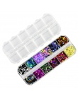 1 zestaw Ultracienkich Cekiny Nail Art Glitter Mini Błyskotka Kolorowe Okrągłe 3d Ozdoby Do Paznokci Mieszane Rozmiar Manicure A
