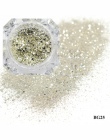 1 Box Platinum Shiny Nail Glitter Powder Laser Świecący Diament Manicure Nail Art Chrome Pigment DIY Nail Art Decoration LABG01-
