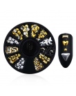 Mieszane Srebrny Okrągły Nail Art Dekoracji w Koła Cyrkonie Do Paznokci Akryl Żel UV dla Shinning Body Art Paznokci Akcesoria