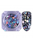 Mieszany Rozmiar Paznokci Glitter Paillette Holograficzna Srebrny Flakies Kolorowe Okrągłe Romb Nail Cekiny Manicure Nail Art De