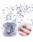 Mieszany Rozmiar Paznokci Glitter Paillette Holograficzna Srebrny Flakies Kolorowe Okrągłe Romb Nail Cekiny Manicure Nail Art De