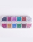 1 zestaw Shiny Laserowe Brokat Paznokci Proszek Chrome Pigmenty Pyłu Mix Gwiaździste Holograficzny Kolor Polski Nail Art Dekorac