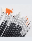 15 sztuk Profesjonalny Nail Art Brush Set Linia Rysunek Malarstwo Pen Żel UV Polski Wzory Akrylowe Doskonały Manicure Książek Na