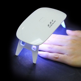 ROBIŁA 12 w Mini Paznokci Lampa 6 Światła LED Nail Art Manicure Przenośny nail lampa Wsparcie USB Ładowarka Utwardzania UV DOPRO