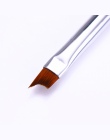 French Tip Paznokci Szczotka Srebrny Czarny Uchwyt Półksiężyc Kształt Akrylowe Malarstwo Rysunek Pen Manicure Paznokci Narzędzia