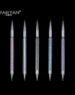 5 Rozmiar Nail Art Rozsianych Pen Akryl Rhinestone Krystaliczna 2 sposób Żel UV Malowanie Narzędzia Do Manicure Rysunek Kwiat Li