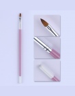 7 Sztuk Zestaw Szczotek Do Paznokci Różowy Uchwyt Akryl Żel UV Lakier malarstwo Liner Pen Cuticle Remover Zestaw Do Manicure Paz