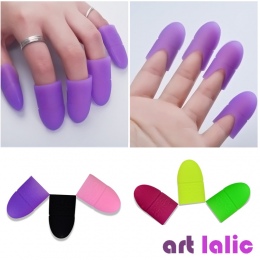5 sztuk Nail Art Porady Żel UV Polski Remover Wrap Silikonowe elastyczne Soak-Off Cap Klip Manicure Lakier Do Czyszczenia Narzęd