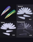 Fałszywe Tipsy Karty Kolorów Praktyka Wyświetlacz Narzędzia Transparent White Klamra Pierścień Manicure Paznokci Narzędzia Sztuk