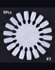 Fałszywe Tipsy Karty Kolorów Praktyka Wyświetlacz Narzędzia Transparent White Klamra Pierścień Manicure Paznokci Narzędzia Sztuk