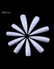 100 Sztuk Stiletto Długo Fałszywe Fałszywe Paznokcie Porady Manicure Sztuczne Paznokcie Salon Połowa Pokrywy Porady Biały/Clear/