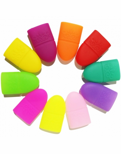 10 pc Nail Art Porady Żel UV Polski Remover Wrap Silikonowe elastyczne Soak-Off Cap Klip Manicure Lakier Do Czyszczenia Narzędzi