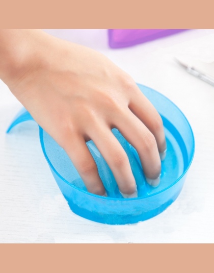 Leczenie Remover Manicure Bowl Soak Finger Wskazówka Akrylowa Nail Soaker dla DIY Nail Salon Spa Wanna Leczenie Manicure Narzędz