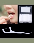 50 sztuk Picks Nić Dentystyczna Flosser Wykałaczki Trzymać Ząb Zęby Czyszczenia Higieny jamy ustnej 7.5 cm