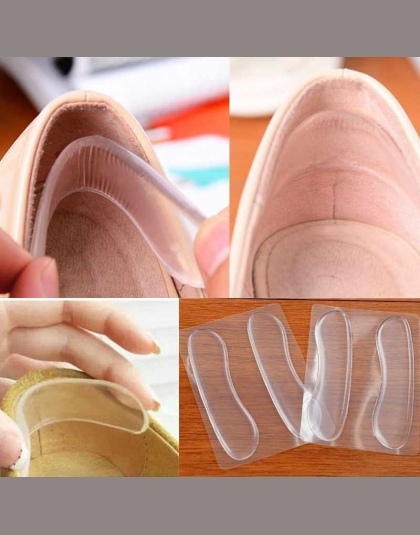 6 sztuk = 3 para Silikonowe Wkładki do Butów Anti Slip Podkładki Żelowe Pielęgnacja Stóp Protector dla Obcas Pocieranie Poduszki