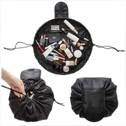 2018 Kobiet Mody Podróży Wodoodporna Leniwy Makeup Bag Organizator Sznurek Kosmetyczkę Toaletowe Przypadku Mycia Składany Makeup