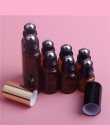 5 sztuk 1 ml 2 ml 3 ml 5 ml Amber Roll Na Roller Butelka dla Olejków Eterycznych Wkładem Perfumy butelka Dezodorant Pojemniki z 