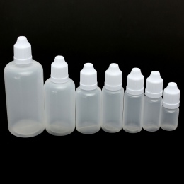 5 sztuk Pustych Plastikowych butelek z Zakraplaczem Do Wyciskania Oczu Płyn Kroplomierzem Próbki Ponownego Napełnienia Butelki O