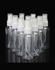Przezroczyste plastikowe mini buteleczki z wygodnym atomizerem na kosmetyki pojemniki wielokrotnego użytku podróżne