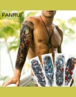 Wojownik Żołnierz armii Czarny Tymczasowe Tatuaż Naklejki Dla Mężczyzn Full Body Art Tuleja Ramienia Tatuaż 48*17 CM Duże wodood
