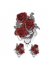 Wyuen Kwiat Róży Wodoodporna Tymczasowa Naklejka Tatuaż dla Dorosłych Dzieci Body Art Kobiet Nowy Projekt Transferu Wody Fałszyw