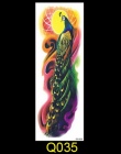 1 PC NOWY 48*17 cm Pełne Kwiatów Ramienia Tatuaż Naklejki 40 modele Ryby Paw Lotosu Tymczasowe Body paint fałszywe Tatoo Transfe