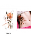 New Arrival 1 Arkusz KM-056 Kwiat Arm Tymczasowa Naklejka Tatuaż Tatuaże Wodoodporna Tatuaż Uroda Fox Kobiety Coquette Projektow