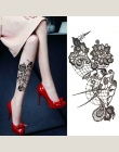1 Sztuk/zestaw Mała Pełna Kwiat Arm Wodoodporna Tymczasowy Tatuaż Naklejki Fox Sowa dla Kobiety Mężczyźni Body Art