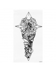 1 Sztuk/zestaw Mała Pełna Kwiat Arm Wodoodporna Tymczasowy Tatuaż Naklejki Fox Sowa dla Kobiety Mężczyźni Body Art
