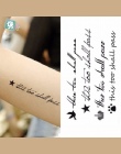 Wodoodporna Tymczasowe Tattoo naklejka na uszu finger muzyka uwaga ptaków gwiazd linii streak henna tatto flash tatoo fałszywy d