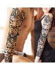 1 SZTUK Pełna Ramię Kwiat Tatuaż Naklejki Wodoodporne Tymczasowe Tattoo Rękaw Mężczyźni Kobiety Malowania Ciała Fałszywe Tatoo T