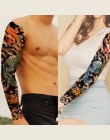 1 SZTUK Pełna Ramię Kwiat Tatuaż Naklejki Wodoodporne Tymczasowe Tattoo Rękaw Mężczyźni Kobiety Malowania Ciała Fałszywe Tatoo T