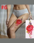 1 pc 3D Realistyczne Rose Flower Seks Wodoodporna Tymczasowe Tatuaże Kobiety Flash Tattoo Arm Ramię Duże Kwiaty Naklejki
