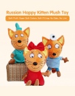 Rosja Tumama Szczęśliwy Kotek Miękkie i Pluszowe Kota Zabawki Pluszowe Cartoon Pluszaki Miękkie Lalki Zabawki Prezenty dla Dziec