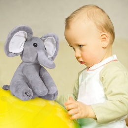 Hurtownie Słoń Pluszowe Zabawki Śpiewać i Grać Słoń Pluszowe Zabawki Interaktywne Funny Baby Doll Kawai Zwierząt Elektroniczne Z