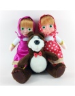 3 sztuk Anime Prezenty Masza i Niedźwiedź Zabawki Pluszowe Lalki Niedźwiedź rosyjski Briquedos Kawaii Urodziny Miękkie Zabawki D