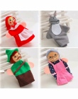 Nowy 4 Sztuk/zestaw Czerwony Kapturek Świąt Zwierząt Palec Pacynki Lalek zabawki Zabawki Edukacyjne Storytelling Lalka Drop Ship