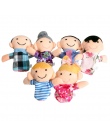 Hot! 6 Sztuk/partia fantoches de dedo Rodzina Finger Puppets Cloth Doll Ręcznie Edukacyjne Dla Dzieci Toy Story Kid Darmowa Wysy